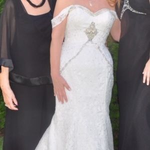 Lace Wedding Gown with Swarovski Crystal trim